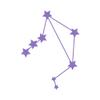 Dark Spark Decals Libra Constellation 12 inch Lavender Indoor Outdoor Vinyl Decal view 1