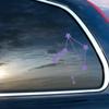 Dark Spark Decals Libra Constellation 12 inch Lavender Indoor Outdoor Vinyl Decal view 2