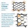 Barrier Stretch Cargo Net Pocket for Auto, RV, or Home Organization and Storage (4" x 12") view 3