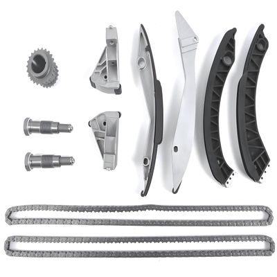 ZumuraAuto Timing Chain Kit Replacement 11317504468, 11311439552 Fit for 2005-UP 545i 550i 645Ci 650i 735i 740i 745i 750i X5 4.4L/4.8L N62B Engine Timing Kit, with 1-year Warranty
