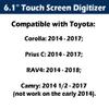 Goodsby Touch Screen Glass Digitizer 6.1" Compatible Replacement for Toyota Corolla 2014-2017, Camry 2014-2017, RAV4 2014-2018, Prius 2014-2017 Car Radio Navigation 12-pin view 2