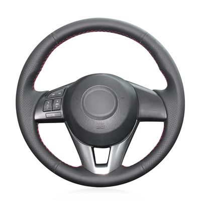 Fit for Mazda 2 (DJ) Demio 2015-2017,Stitch Steering Wheel Cover,Car Wheel Cover Black,Steering Wheel Leather Wrap,Car Accessories