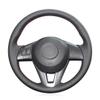 Fit for Mazda 2 (DJ) Demio 2015-2017,Stitch Steering Wheel Cover,Car Wheel Cover Black,Steering Wheel Leather Wrap,Car Accessories view 1