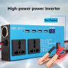 inBEKEA 200W Car Power Inverter DC 12V/24V to 220V / 110V Inverter Converter with 2 X AC Universal Sockets & 4 X USB Port, LED Display (200W/24V) view 4