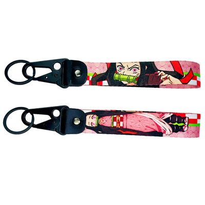 Gearcatweel 1Pack Anime JDM Motorcycle Keychain tag Nylon Keychain Strap Jet Tag for Car Motorcycles,Scooters Key Accessories-KEDS-01