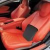 Car Booster Seat Cushion, Wedge Car Seat Cushion, Nappa Leather Portable Car Seat Pad, Ergonomic Sloping Seat Cushion Skin Friendly Short People Driver Seat Booster for Wheelchair Car Seat Dining Chai view 3