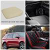 Car Booster Seat Cushion, Wedge Car Seat Cushion, Nappa Leather Portable Car Seat Pad, Ergonomic Sloping Seat Cushion Skin Friendly Short People Driver Seat Booster for Wheelchair Car Seat Dining Chai view 4