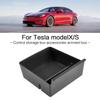 YULLING Center Console Organizer Tray Storage Box, Armrest Center Console Storage Box for Tesla Model S Model X Plaid/Long Range 2021 2022 2023, Black view 3