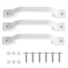 TonGass (3 Pack, White All Weather Plastic Grab Handle for RV, Trailer, Camper, Cargo Trailer, Boat, Home, House Door Use, Outdoor RV Camper Entry Door Assist Handle Replacement view 1