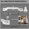 TonGass (3 Pack, White All Weather Plastic Grab Handle for RV, Trailer, Camper, Cargo Trailer, Boat, Home, House Door Use, Outdoor RV Camper Entry Door Assist Handle Replacement view 2