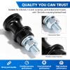 Aluminum Rugged Winch Hook Holder Stand, Winch Hitch Mount Steel Bolt 10mm 3/8in 1/2in U Shape Clip Semi Linkage Winches(Black) view 3