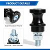 Aluminum Rugged Winch Hook Holder Stand, Winch Hitch Mount Steel Bolt 10mm 3/8in 1/2in U Shape Clip Semi Linkage Winches(Black) view 4