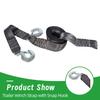 YSMN 2 Inch x 20FT Trailer Winch Strap with Snap Hook Replacement for Towing Vehicles, Boats view 2