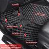 ATMASAD Custom Car Floor Mats Compatible with Honda Accord 2003-2024,All-Weather Protection Luxury Leather Car Mats,Full Sets (Black + red Rice) view 3