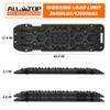 ALL-TOP Traction Boards with Build-in Jack Base, 2PCS Recovery Boards for Overlanding (4th Gen, Black) view 2
