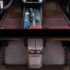 Custom Floor mats for Cars,Car Floor Mats Fit 99% Custom,Ideal for Most Sedan, Sports car Floor Mats,Luxury car mats,car Floor mats All Weather. (Brown2+White) view 1