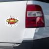 Comic Book Zachary Name Sticker - Waterproof Vinyl Decal for Car Bumper, Laptop, Water Bottle, Wall, and Window, Size - 3'' Longer Side view 2