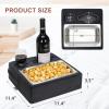 Zettfuly Couch Cup Holder, Couch Caddy, Couch Drink Holder, Bed Cup Tray, Sofa Cup Holder Remotes Holder for Cups, Headphones, Snacks and Phones, Use it on Car, Pack, Beach, RV, and More(Grey) view 2