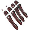 KACEPAR Car Exterior Door Handle Cover, 2017-2019 Compatible with Nissan Navara NP300 - Carbon Fiber Black view 2
