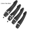 KACEPAR Car Exterior Door Handle Cover, 2017-2019 Compatible with Nissan Navara NP300 - Carbon Fiber Black view 4