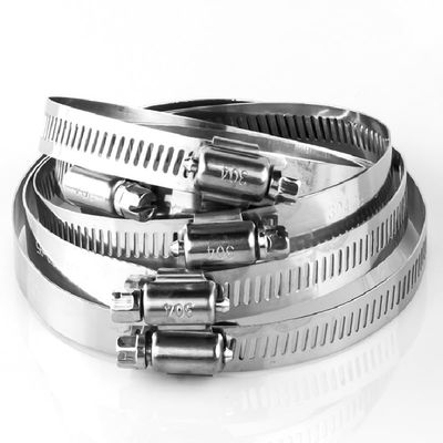 Shozafia 10 Pack Hose Clamps, 304 Stainless Steel Worm Gear Hose Clamp for Plumbing, Pipe, Fuel Line, Intercooler, Automotive and Mechanical Applications (130-152mm)