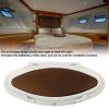 Boat Portlight, Good Sealing Heavy Duty Internal Opening Elliptical Hatch Porthole Window 470x210mm with Screen for Yacht view 2