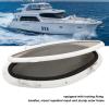Boat Portlight, Good Sealing Heavy Duty Internal Opening Elliptical Hatch Porthole Window 470x210mm with Screen for Yacht view 4