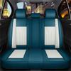 IBCEL Upgraded Leather 5 Seats Car Seat Covers for Subaru WRX WRX STI 2016 Vehicles Front&Rear Seat Protector Anti-Slip Durable Leather Seat Cushion White Blue view 2