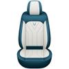 IBCEL Upgraded Leather 5 Seats Car Seat Covers for Subaru WRX WRX STI 2016 Vehicles Front&Rear Seat Protector Anti-Slip Durable Leather Seat Cushion White Blue view 3