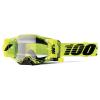 100% Armega Forecast Adult Off-Road Motorcycle Goggles - Neon Yellow/Clear/One Size view 1