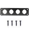Rocker Switch Panel, Rocker Toggle Switch Aluminum Housing Bracket for Car Truck Marine Boat RV Vehicle, Waterproof Panel view 1