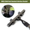 JHKLS Universal Car Headrest Mount Bracket ISOFIX Latch, Car Child Seat Restraint Anchor Mounting Kit for ISOFIX Latch Headrest Bracket 248*29*58mm, Black view 2