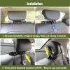 JHKLS Universal Car Headrest Mount Bracket ISOFIX Latch, Car Child Seat Restraint Anchor Mounting Kit for ISOFIX Latch Headrest Bracket 248*29*58mm, Black view 4