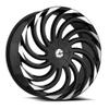 Azara AZA-534 30x9.5 6x135 6x139.7 +22 Cb 87.1 Gloss Black & Machined view 1