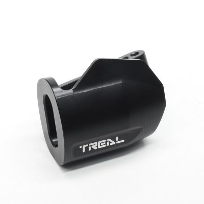 TREAL Promoto-MX Exhaust Pipe Aluminum 7075 Upgrades Replacement for LOSI 1:4 Promoto MX Motorcycle Dirt Bike(Black)