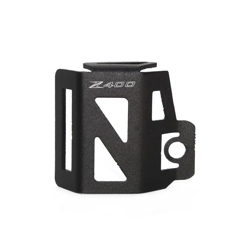 WowzZa Motorcycle Rear Brake Fluid Reservoir Cover Guard Protector for Kawasaki Z400 Z250 Z300 Z900 Z 400 250 300 900 X300 300 (Color : Z400 Black)