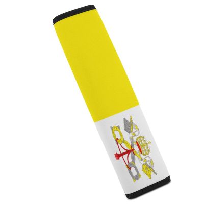 Vafogehu Vatican Flag Car Seatbelt Covers Shoulder Pad,Suitable for Handbag Camera Backpack Strap