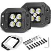 OFFROADTOWN 5 Inch 100W Flush Mount LED Cubes Offroad Reverse Fog Lights view 1