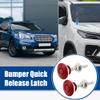 ACROPIX Red Bumper Quick Release Lock Latch Aluminum Alloy Hood Pin Lock Push Button Bonnet - Pack of 2 view 2
