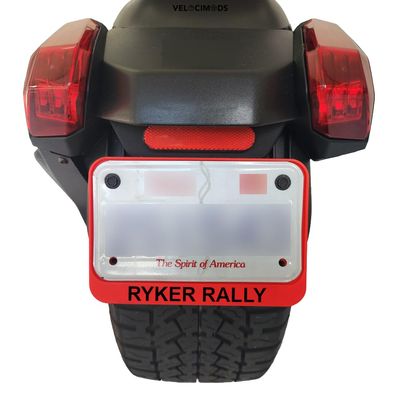 LICENSE PLATE FRAME for Can-Am Ryker | Multiple Color Options Accessory | Custom Stylish Mod for All BRP Ryker Models 600 900 Ace Rally Sport | Trike Accessories | VelociMods