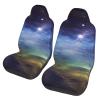 Dwrepo Starry Sky Print Car Seat Covers Washable Car Front Seat Covers Set of 2 Universal Auto Front Seats Protector Interior Covers Fits for Car Auto Accessories view 1