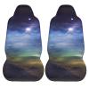 Dwrepo Starry Sky Print Car Seat Covers Washable Car Front Seat Covers Set of 2 Universal Auto Front Seats Protector Interior Covers Fits for Car Auto Accessories view 2
