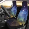 Dwrepo Starry Sky Print Car Seat Covers Washable Car Front Seat Covers Set of 2 Universal Auto Front Seats Protector Interior Covers Fits for Car Auto Accessories view 3