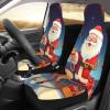 Dwrepo Merry Christmas Print Car Seat Covers Washable Car Front Seat Covers Set of 2 Universal Auto Front Seats Protector Interior Covers Fits for Car Auto Accessories view 3