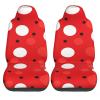 Dwrepo red White Polka dot Print Car Seat Covers Washable Car Front Seat Covers Set of 2 Universal Auto Front Seats Protector Interior Covers Fits for Car Auto Accessories view 2