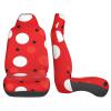 Dwrepo red White Polka dot Print Car Seat Covers Washable Car Front Seat Covers Set of 2 Universal Auto Front Seats Protector Interior Covers Fits for Car Auto Accessories view 4