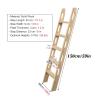 BXKCFYBSQ Bunk Bed Ladder/Durable Bunk Bed Ladder/Replacement Ladder, Universal Space Saving RV Ladder with Hook Bracket and Non-Slip Feet (Size : 150cm(59in)) view 2