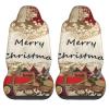 Dwrepo Merry Christmas Print Car Seat Covers Washable Car Front Seat Covers Set of 2 Universal Auto Front Seats Protector Interior Covers Fits for Car Auto Accessories view 2