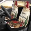 Dwrepo Merry Christmas Print Car Seat Covers Washable Car Front Seat Covers Set of 2 Universal Auto Front Seats Protector Interior Covers Fits for Car Auto Accessories view 3