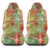 Dwrepo Merry Christmas Print Car Seat Covers Washable Car Front Seat Covers Set of 2 Universal Auto Front Seats Protector Interior Covers Fits for Car Auto Accessories view 2